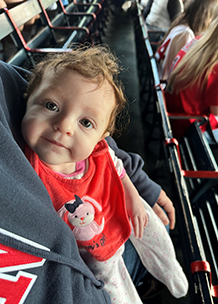 Rowan at her first MLB Game - Thumbnail