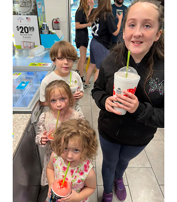 Haire Kids on a 7-Eleven run on National Slurpee Day - Thumbnail