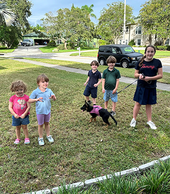 The Haire Kids with new Puppy Ember - Thumbnail