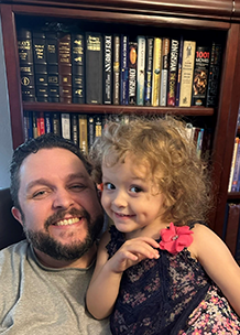 Sloane with Daddy in the Office- Thumbnail